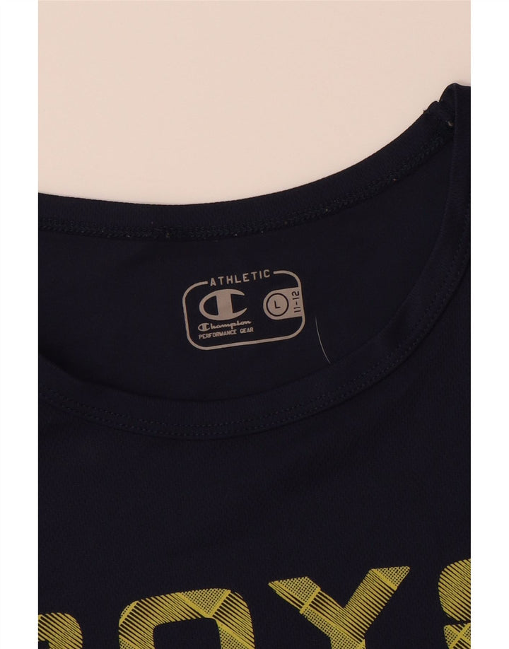 Chłopięca kamizelka z grafiką CHAMPION 11-12 lat, duża, granatowa