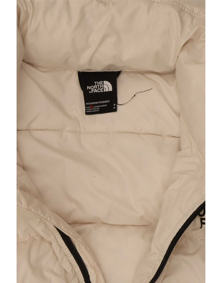 Damska wyściełana kurtka z kapturem The North Face UK 10, mała, biała, poliestrowa