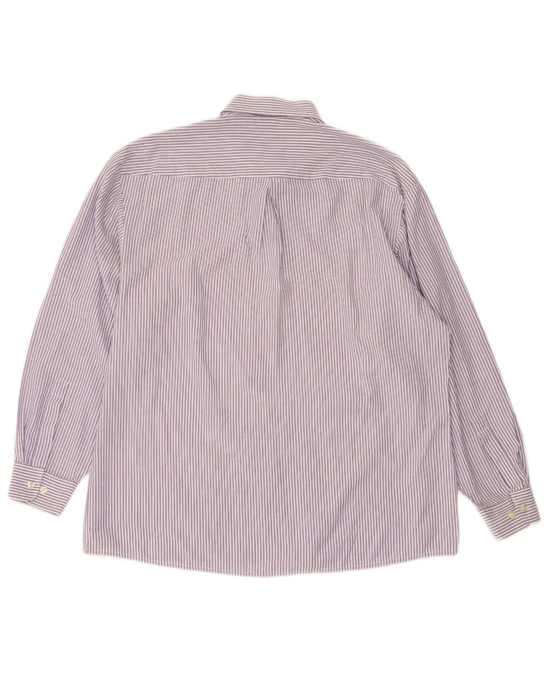 RENZO Mens Shirt Size 42 Large Purple Striped