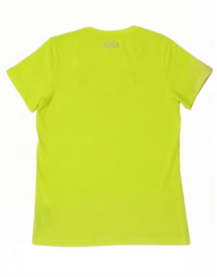 Damska koszulka Under Armour Heat Gear Top UK 12, średni żółty poliester