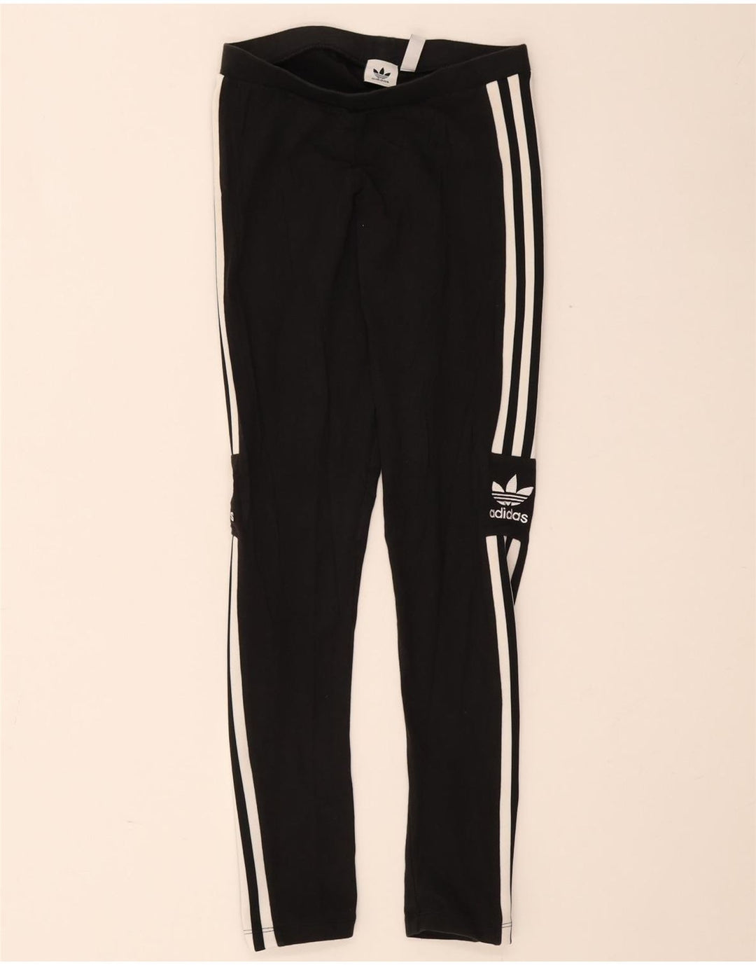 Legginsy Damskie Adidas UK 10 Małe Czarne Bawełniane
