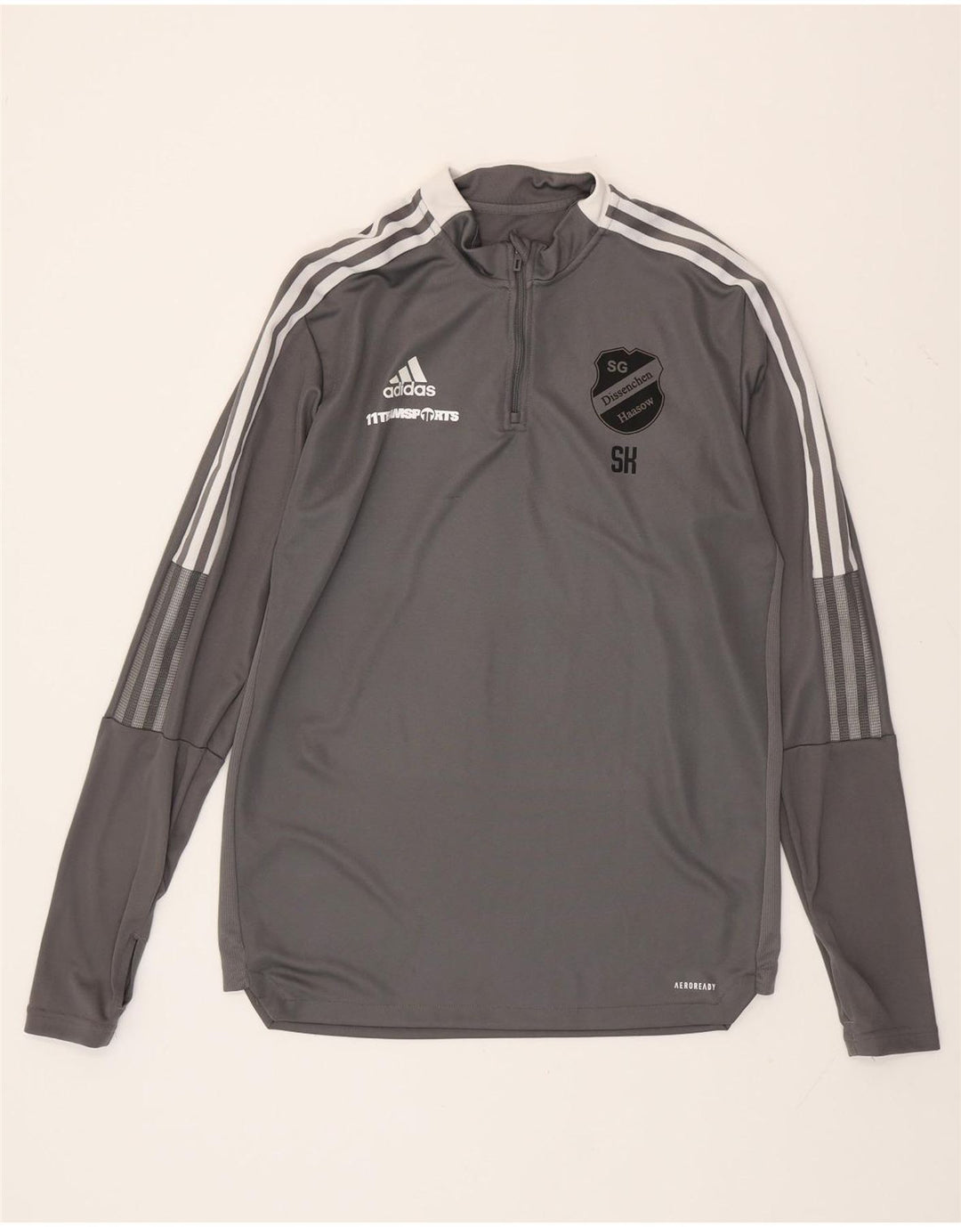 Męski dres ADIDAS Aeroready Graphic, duży, szary