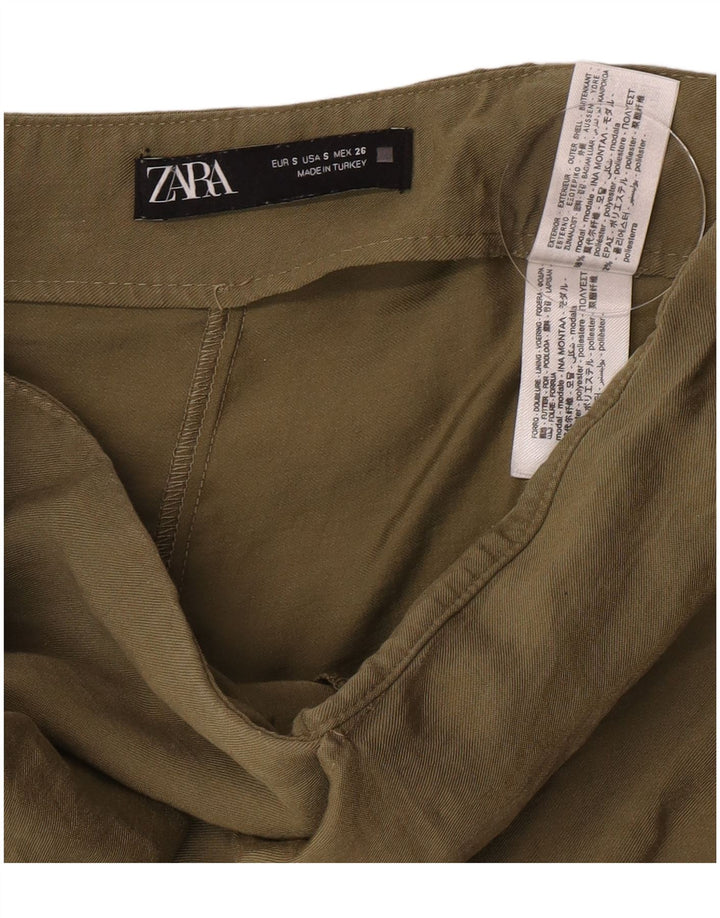 Damskie spodenki codzienne Zara, małe, W26, khaki, modalne