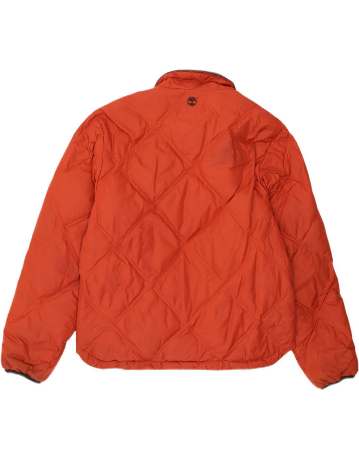 Dwustronna wyściełana kurtka męska Timberland UK 40, duża, pomarańczowa nylonowa