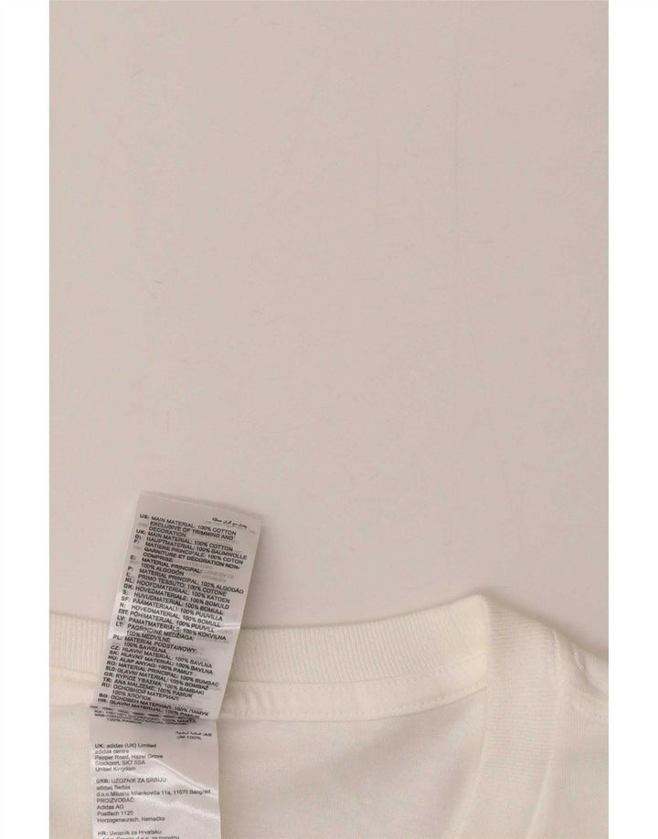 Adidas Męska koszulka Top 2XL Biała bawełna