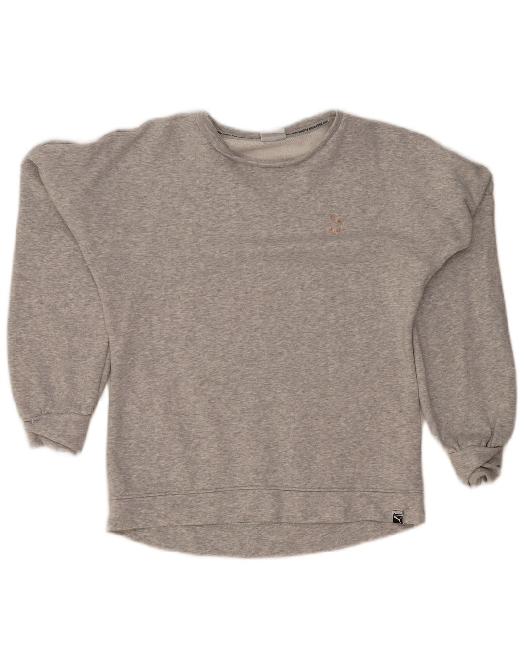 Damska bluza Puma Jumper UK 8 Small, szara bawełna