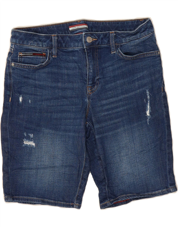 TOMMY HILFIGER Womens Denim Shorts US 8 Medium W32  Blue Cotton Vintage Tommy Hilfiger and Second-Hand Tommy Hilfiger from Messina Hembry 