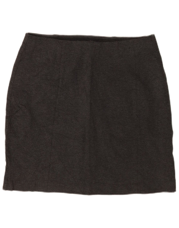 Marks & Spencer Damska spódnica midi UK 14 Large W34 Szara wiskoza klasyczna