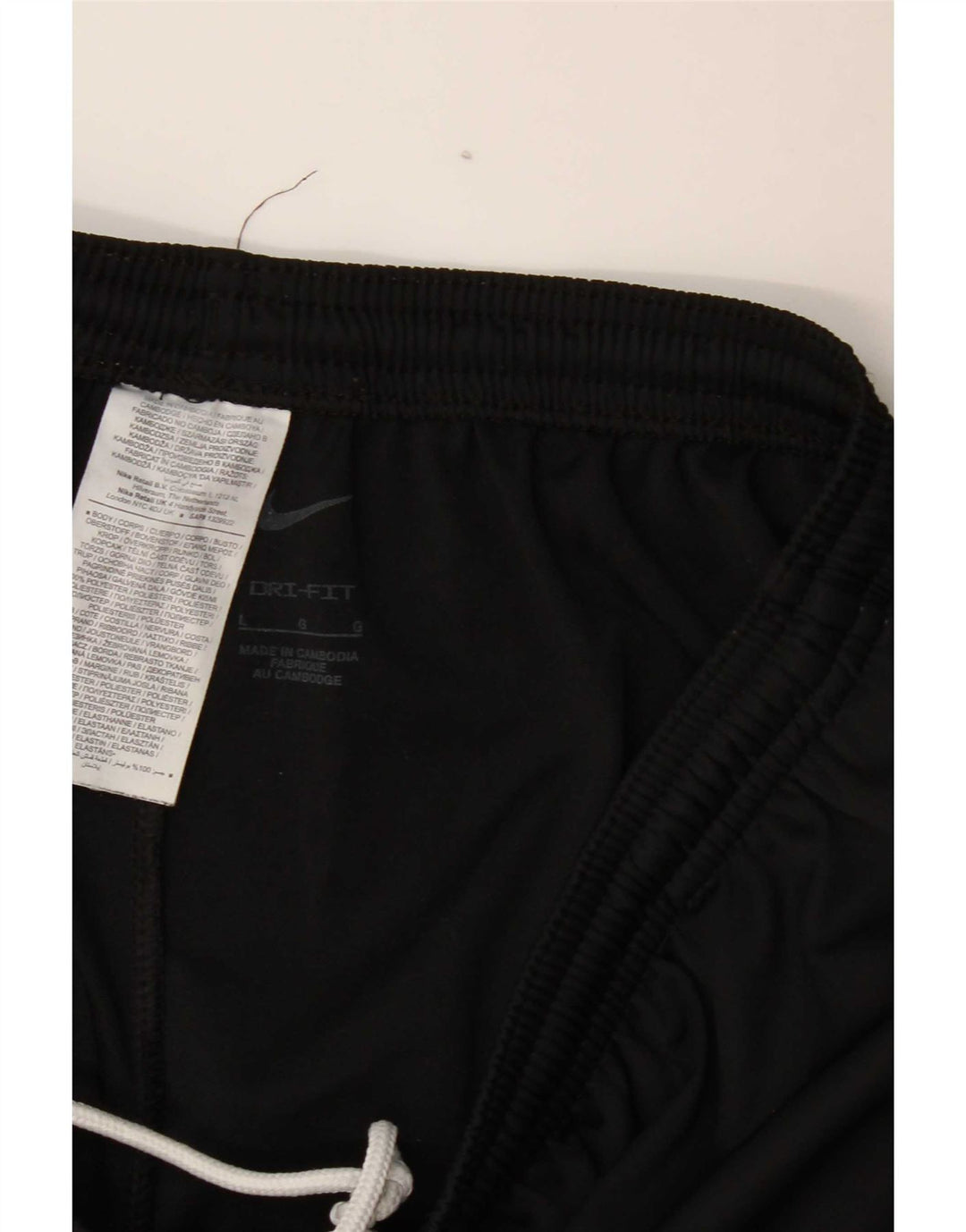 Męskie spodnie dresowe Nike Dri Fit, duże, czarne, poliestrowe
