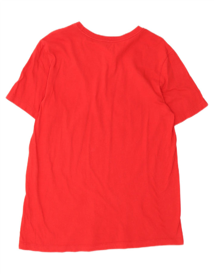 NIKE Mens Graphic T-Shirt Top Medium Red Cotton Vintage Nike and Second-Hand Nike from Messina Hembry 