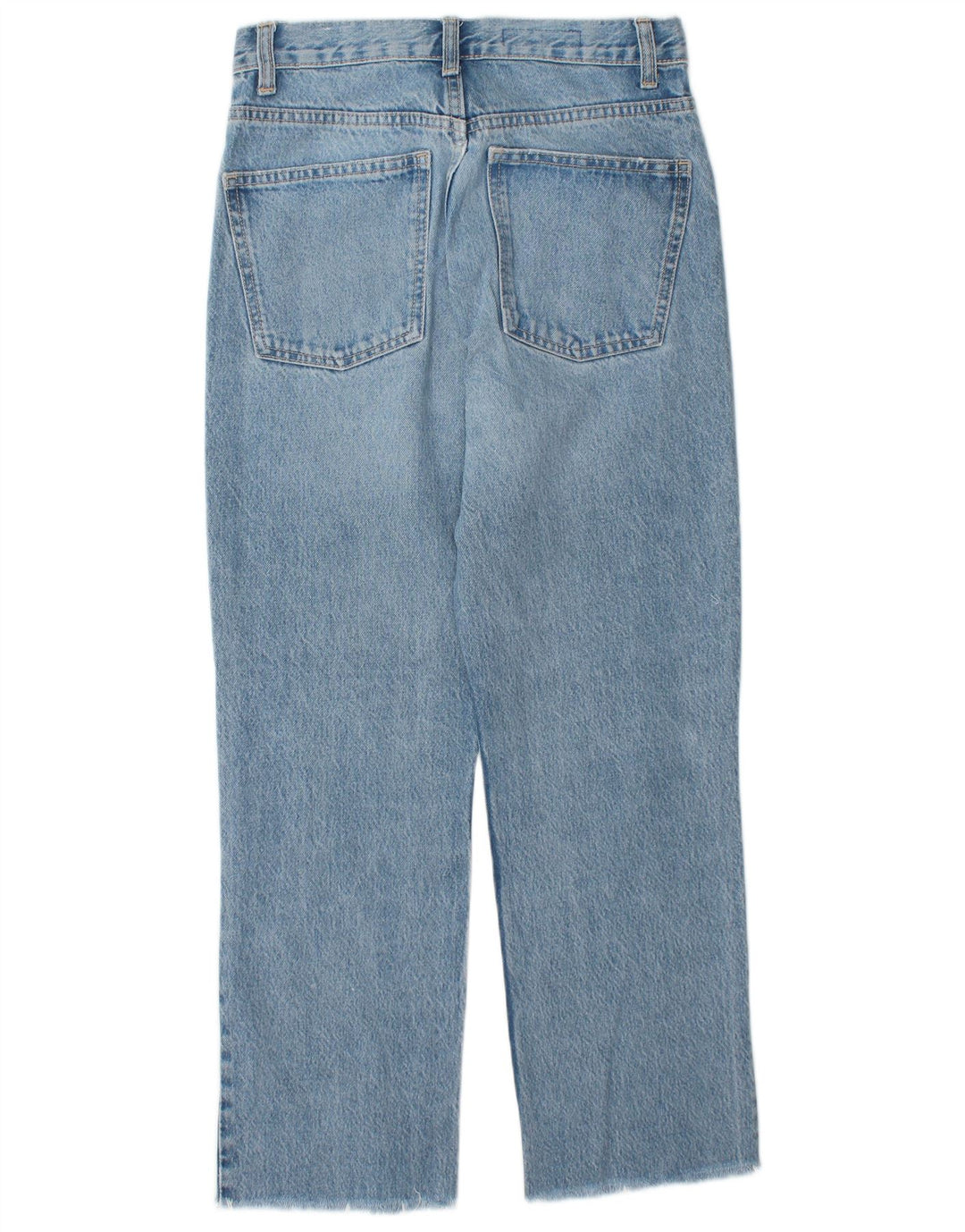 Damskie proste dżinsy ZARA z wysokim stanem EU 36 XS W26 L26 Niebieskie bawełniane