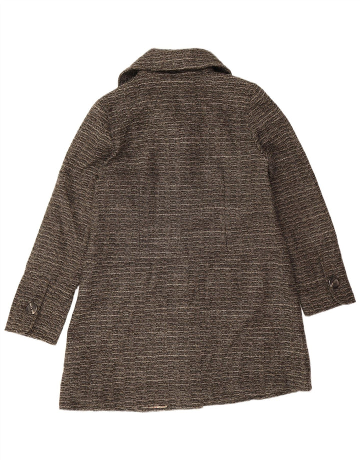 Płaszcz damski White Stuff UK 14, duży, szary, poliestrowy w paski