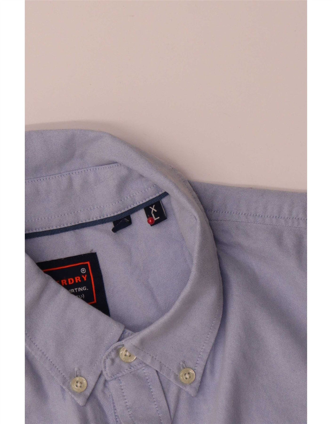 Koszula męska Superdry XL, niebieska, bawełniana