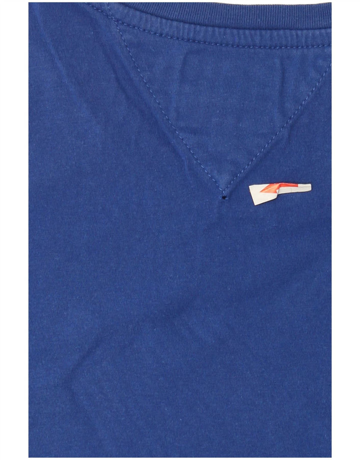 T-shirt męski Tommy Hilfiger Top, średnioniebieski, bawełniany