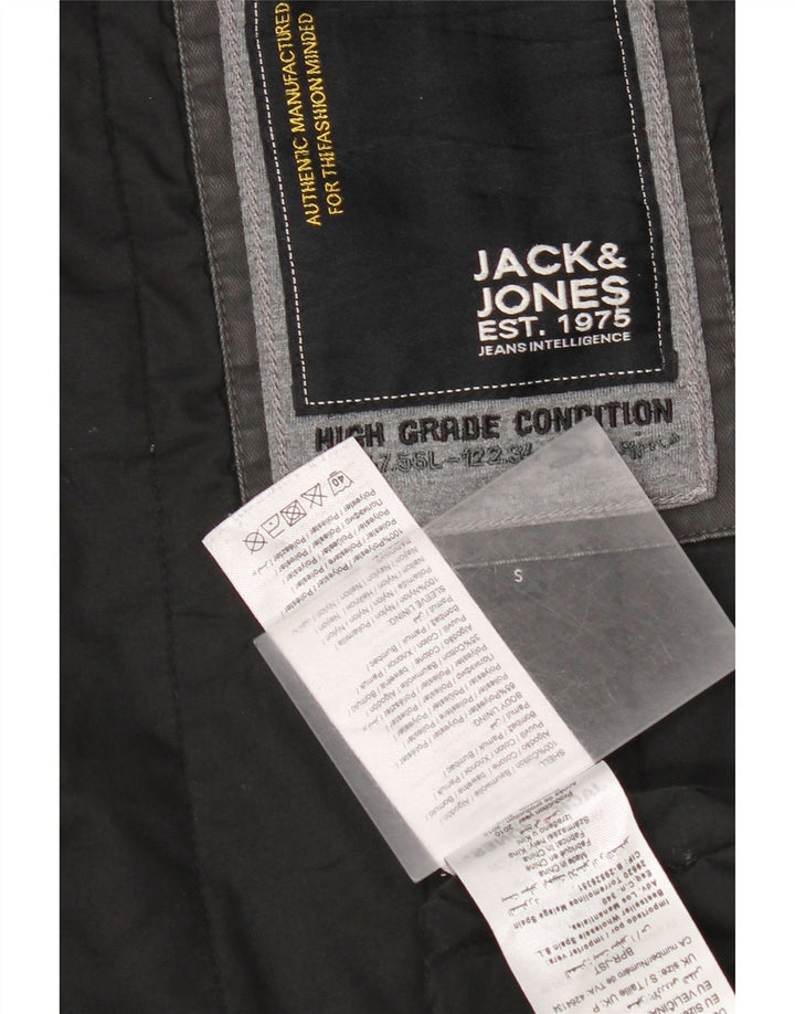 Męska kurtka wojskowa Jack & Jones UK 36, mała, szara, bawełniana
