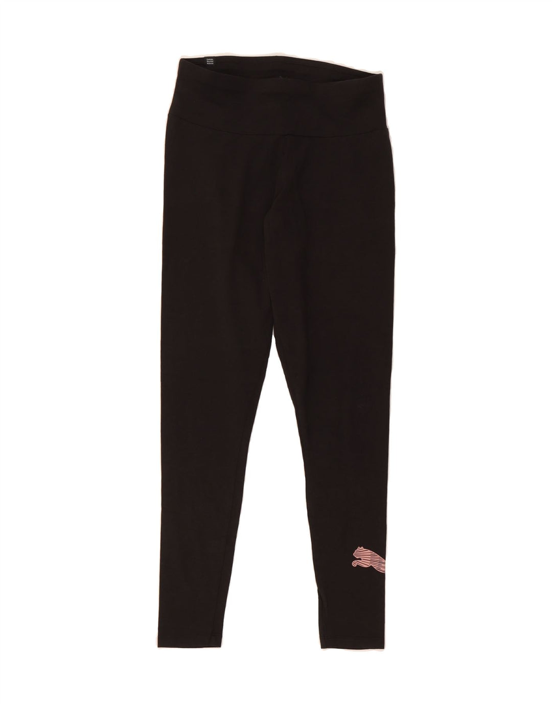 PUMA Womens Graphic Leggings UK 14 Medium  Black Cotton Vintage Puma and Second-Hand Puma from Messina Hembry 