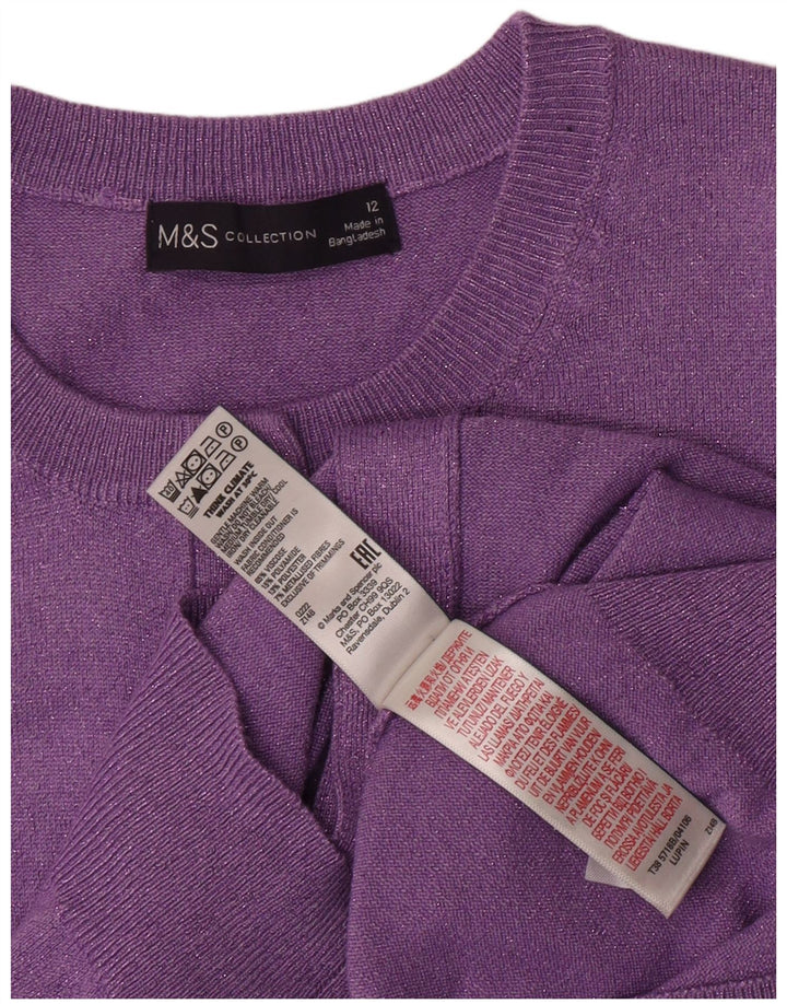Sweter damski Marks & Spencer UK 12, średni fiolet, wiskoza