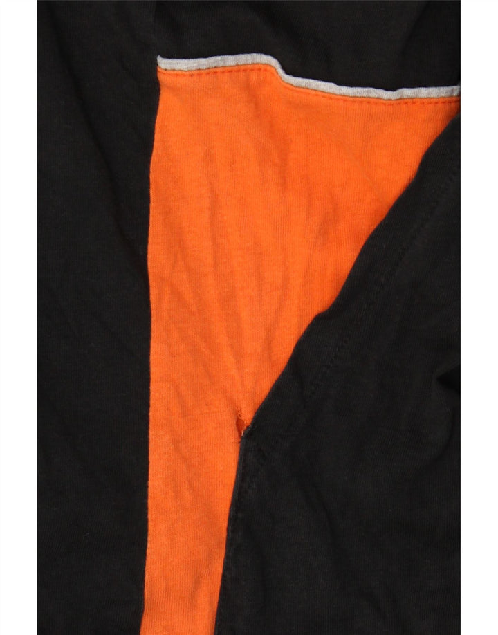 Męska bluza z kapturem Diadora XL, czarna, z blokami kolorów, bawełniana