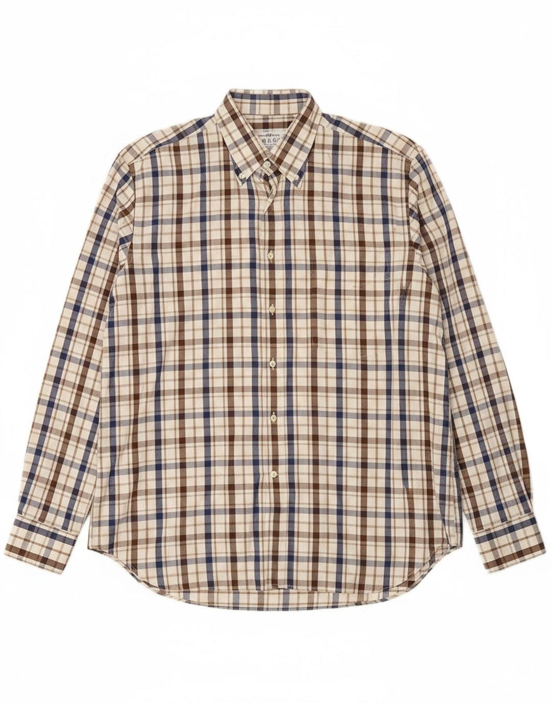 BOGGI Mens Shirt Size 41 16 Large Multicoloured Check Cotton