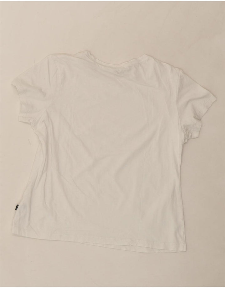 PUMA Womens T-Shirt Top UK 14 Large White Cotton Vintage Puma and Second-Hand Puma from Messina Hembry 