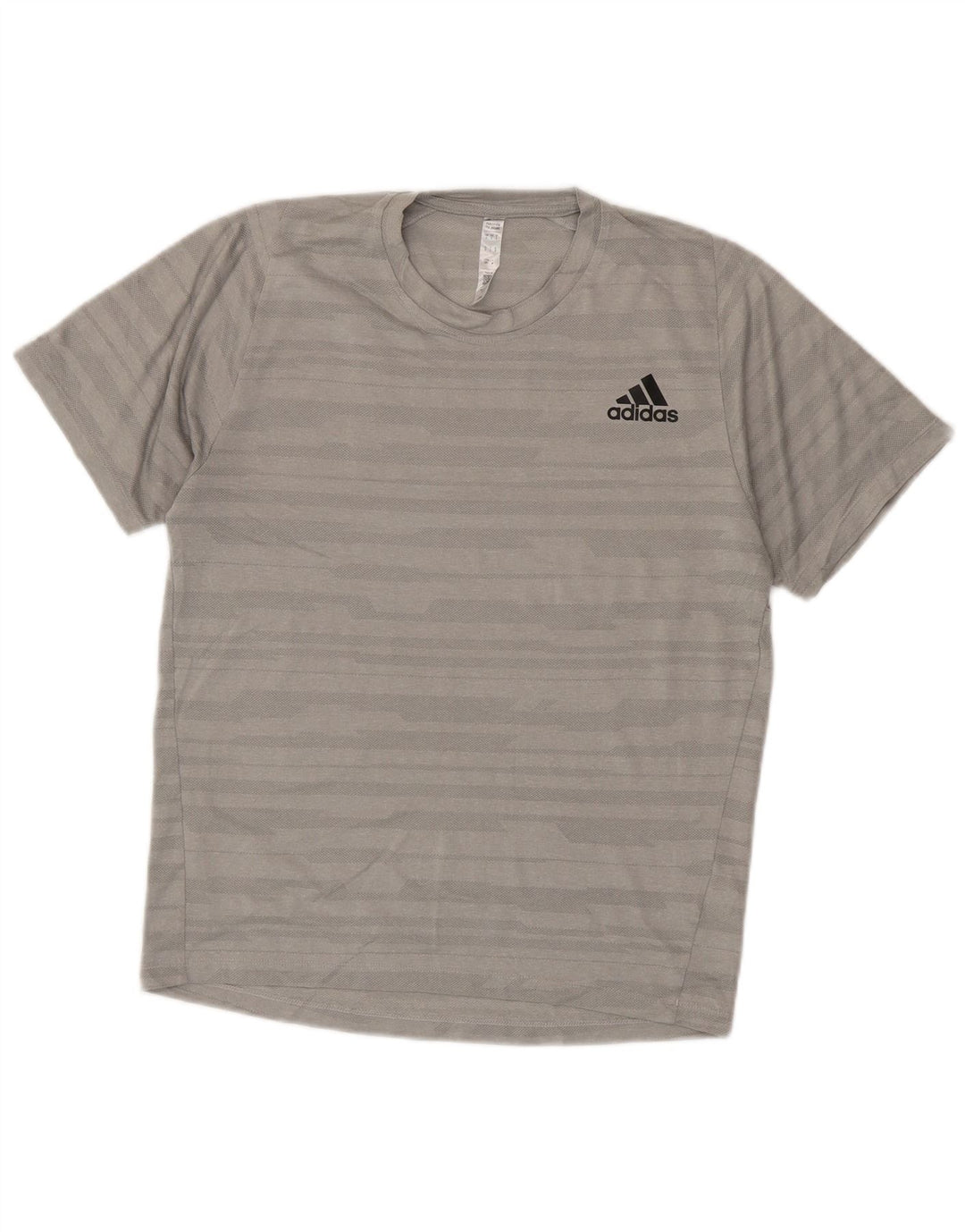 Adidas Męska koszulka Climalite Top z poliestru w małe szare paski