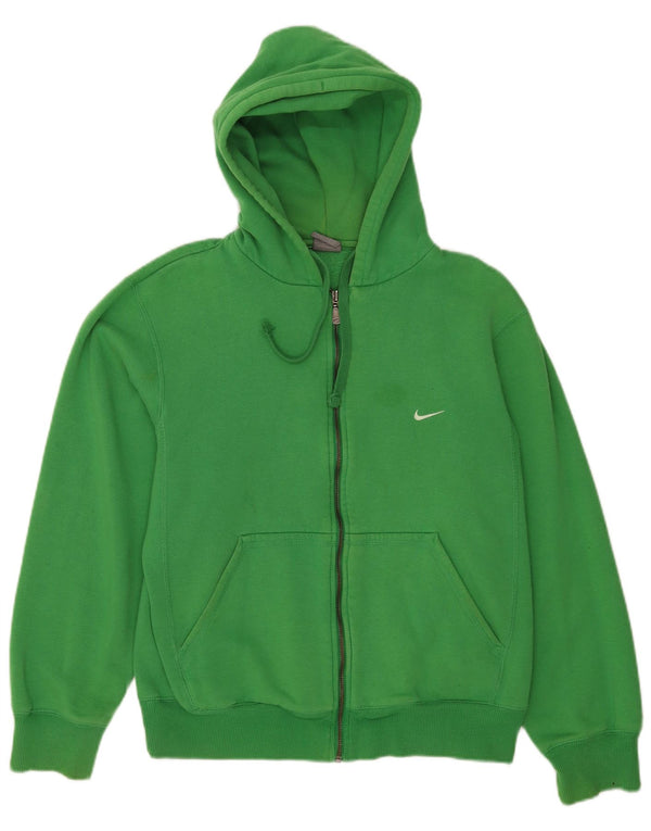 Męski sweter z kapturem i zamkiem błyskawicznym Nike UK 39/41 Średni zielony, bawełniany