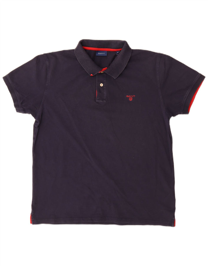 Męska koszulka polo Gant XL, granatowa, bawełniana