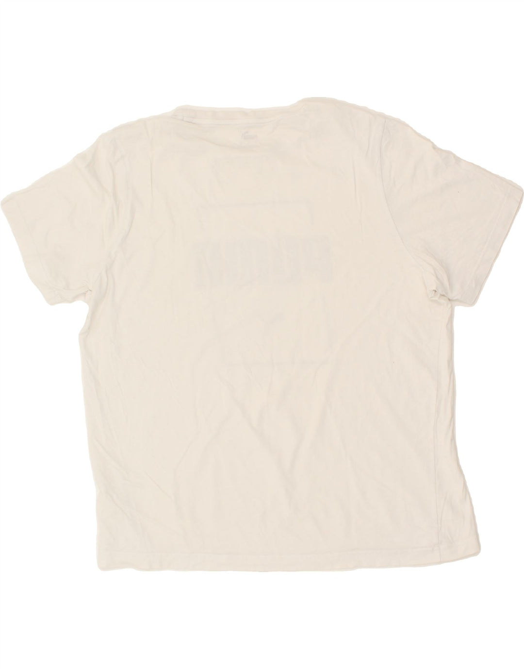 PUMA Mens Graphic T-Shirt Top XL White Vintage Puma and Second-Hand Puma from Messina Hembry 
