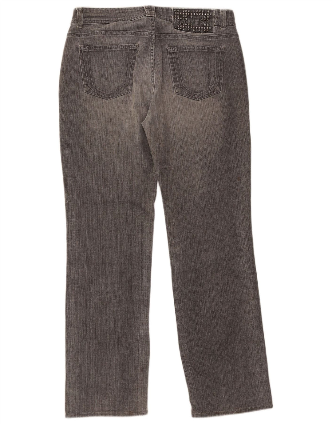 Damskie proste dżinsy Trussardi W29 L30 Szara bawełna