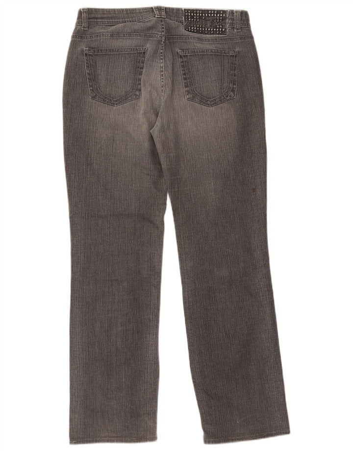 Damskie proste dżinsy Trussardi W29 L30 Szara bawełna