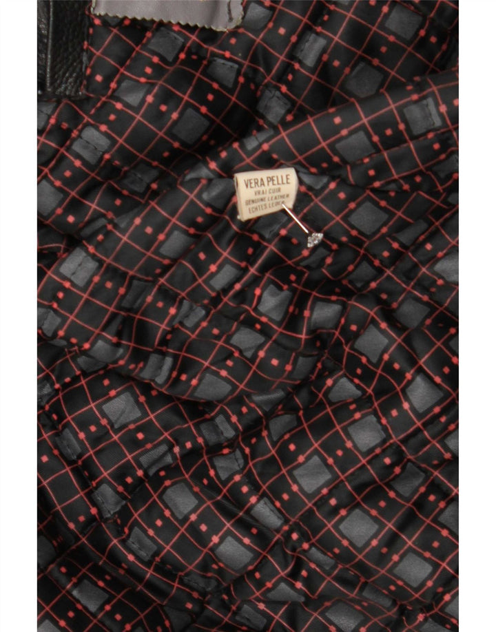 Vintage męska kurtka skórzana UK 44 2XL czarna