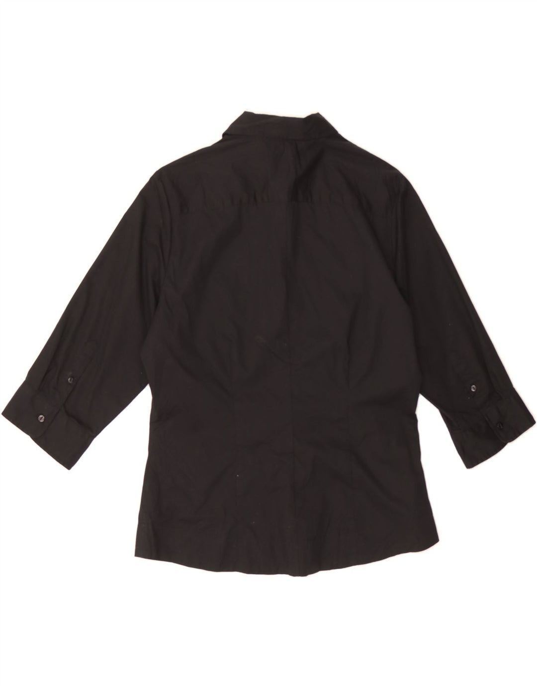 LEE Womens Raiders 3/4 Sleeve Shirt UK 14 Medium Black Cotton Vintage Lee and Second-Hand Lee from Messina Hembry 