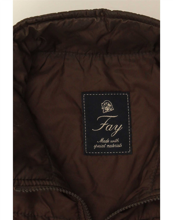 Męska wyściełana kamizelka Fay UK 36 Small Brown