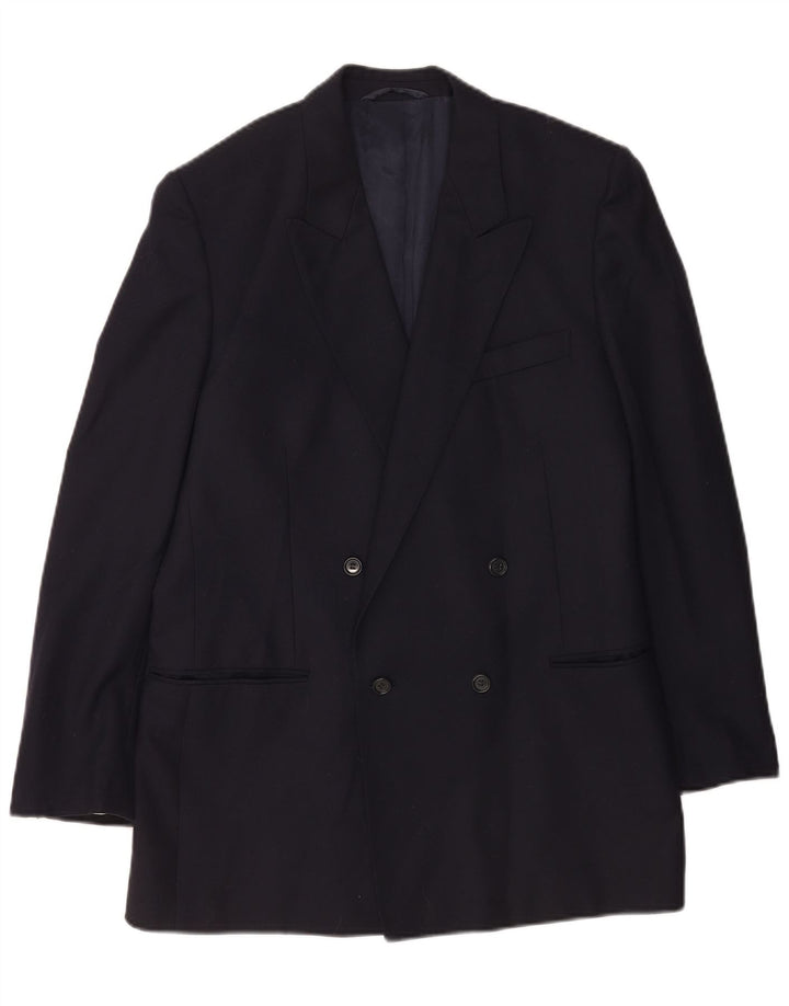 Vintage męska marynarka dwurzędowa IT 50 duża granatowa