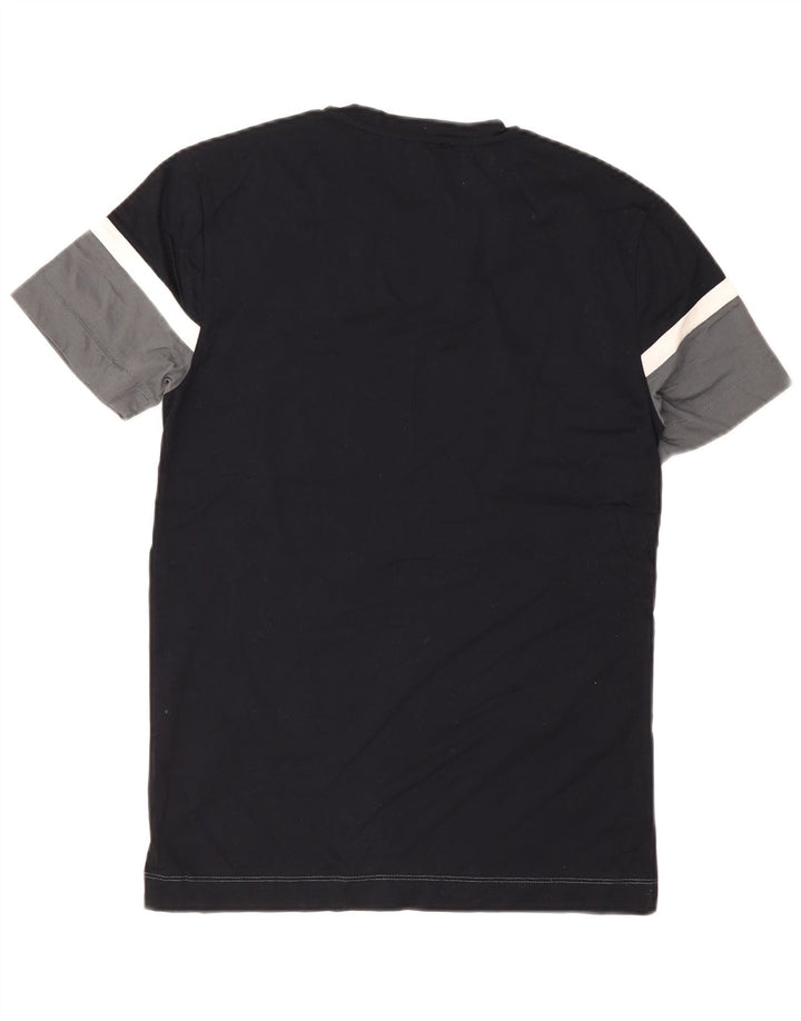 T-shirt męski Reiss, mały, szary, bawełniany z blokami kolorów