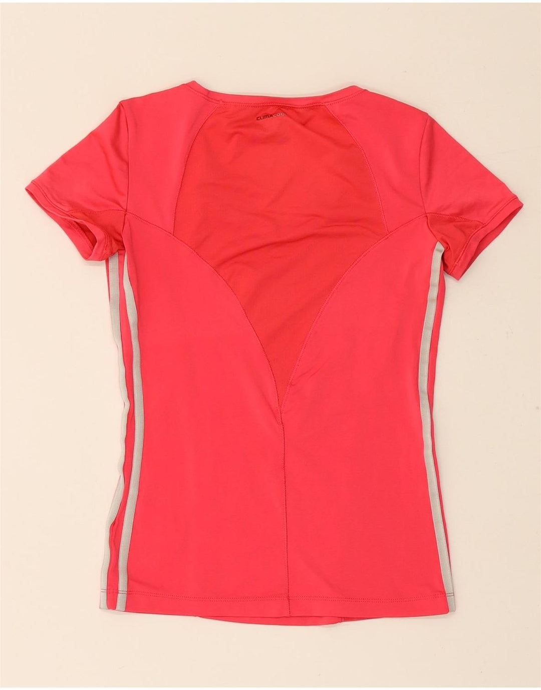 Damska koszulka Adidas Climacool Top UK 8, mała, czerwona, poliester