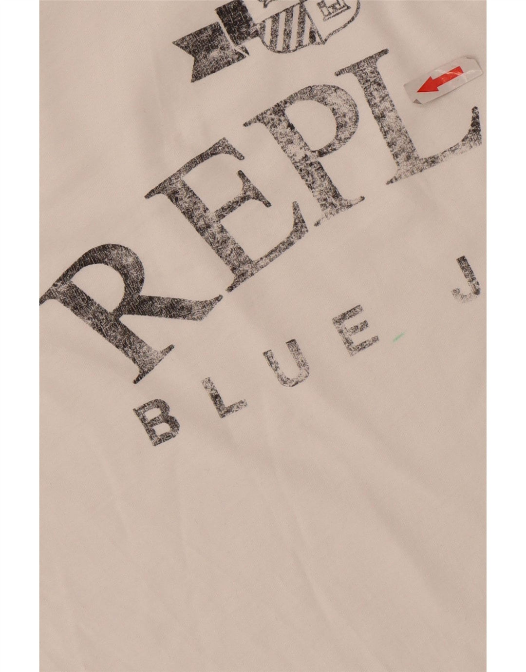 Męski T-shirt z grafiką Replay, duży, biały