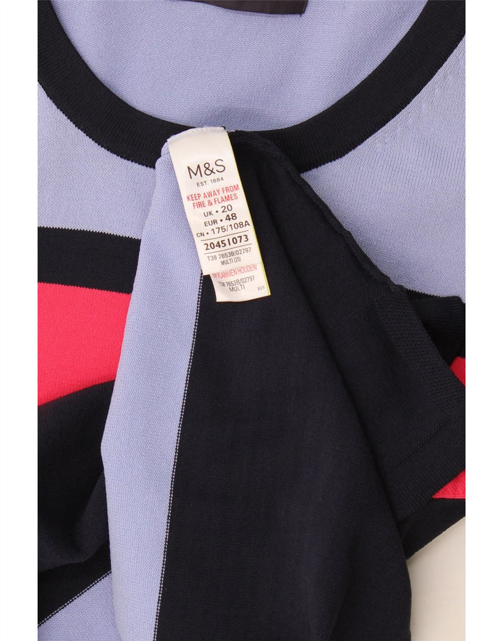 T-shirt damski Marks & Spencer UK 20 2XL, wielokolorowe paski