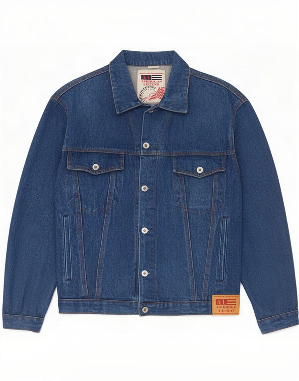 Męska kurtka dżinsowa American Legend UK 36 Small Blue Cotton