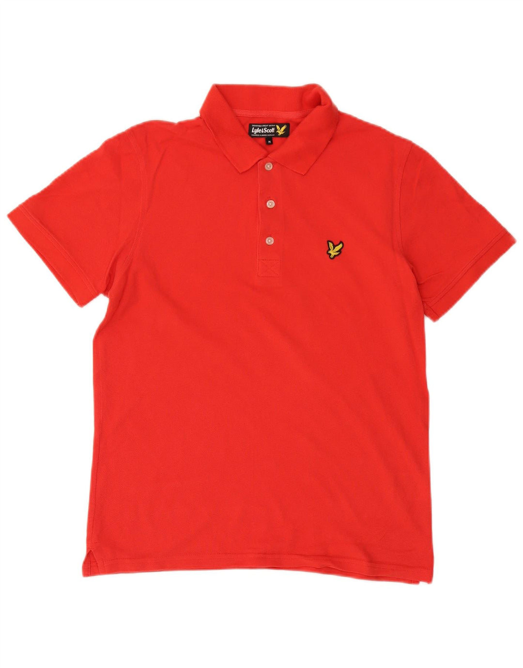 Męska koszulka polo Lyle & Scott, średnia czerwona, bawełniana