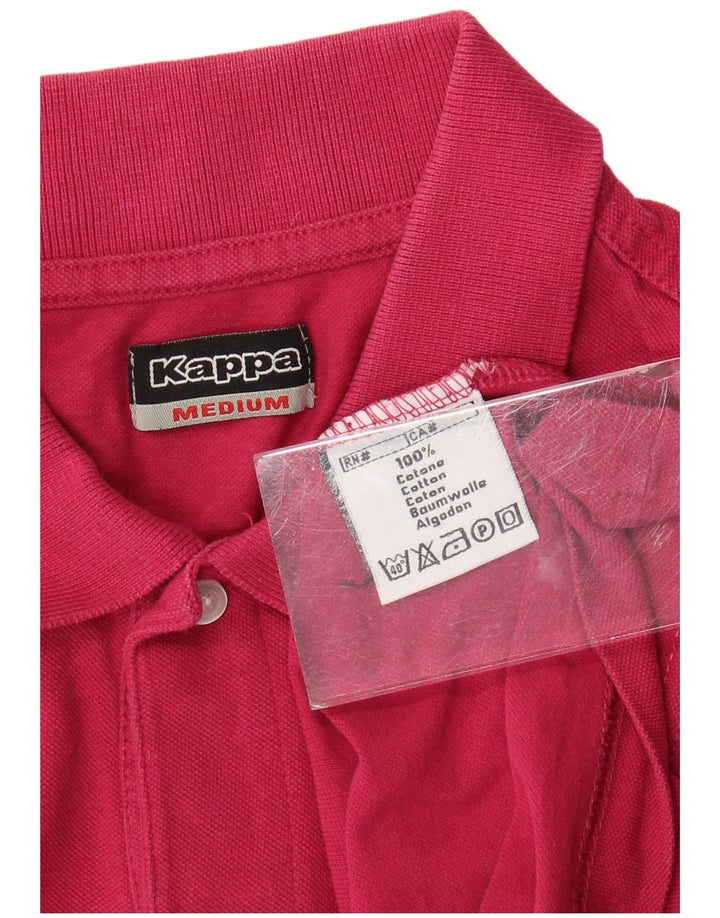 Męska koszulka polo KAPPA, średnia, różowa, bawełniana
