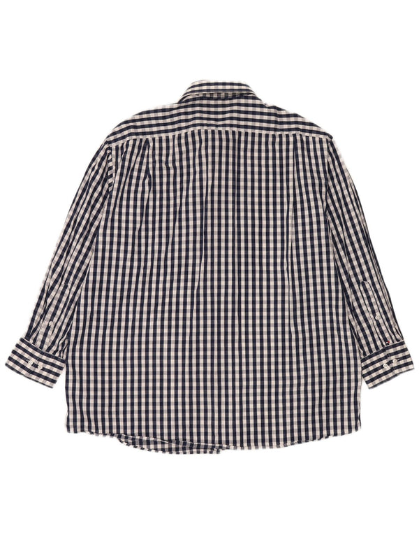 Koszula męska Tommy Hilfiger o regularnym kroju, rozmiar 17 1/2 XL, granatowa kratka