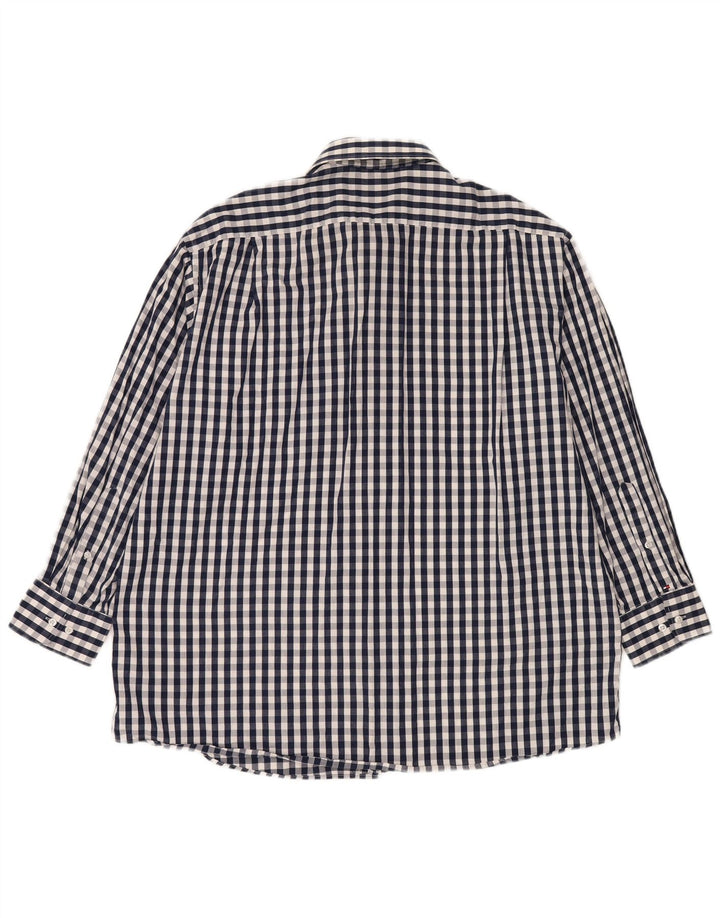 Koszula męska Tommy Hilfiger o regularnym kroju, rozmiar 17 1/2 XL, granatowa kratka