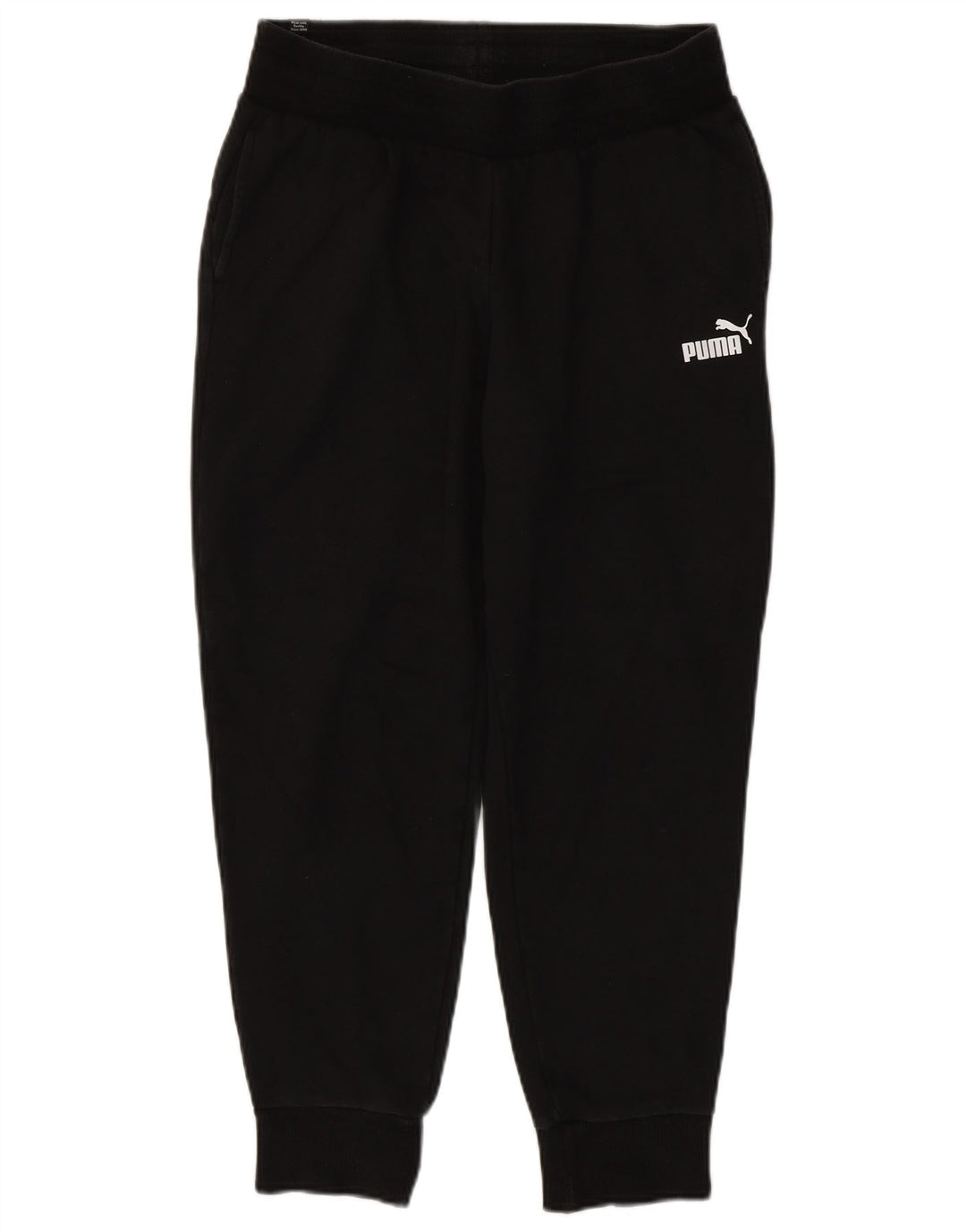 Męskie spodnie dresowe Puma Joggers, średnia czarna bawełna