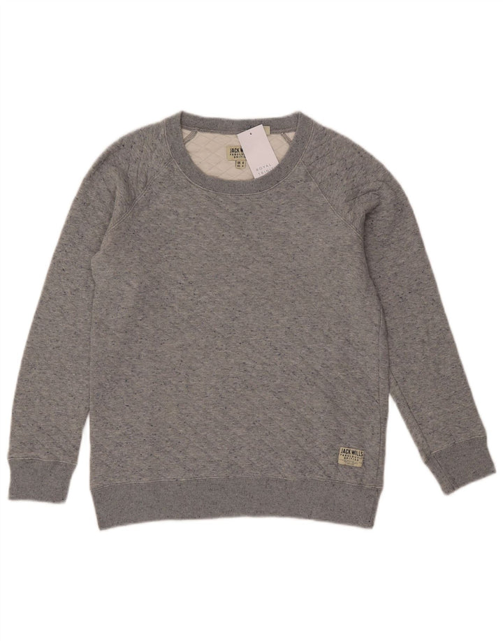 Damska bluza oversize Jack Wills UK 8, mała, szara bawełna