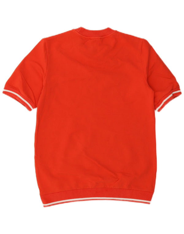 Cos Damska bluza z krótkim rękawem, bluza UK 6 XS, pomarańczowa bawełna