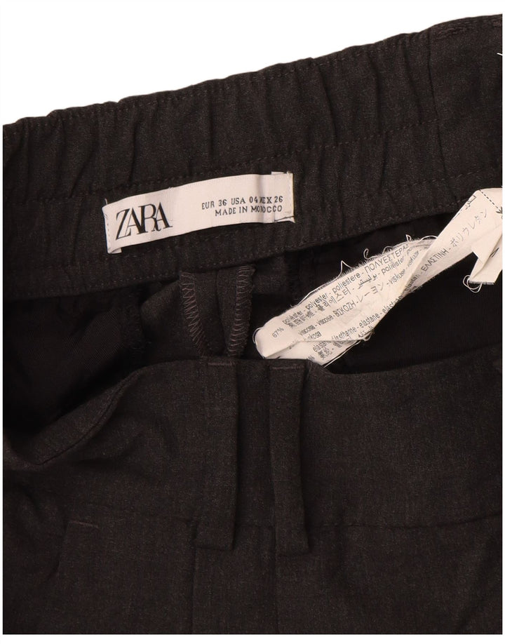 Spodnie damskie Zara Pegged Chino EU 36 Small W26 L25 Szary poliester