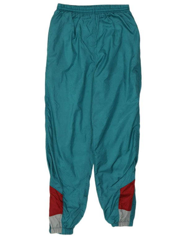 Damskie spodnie dresowe w stylu vintage Joggers UK 16, duże zielone bloki kolorów
