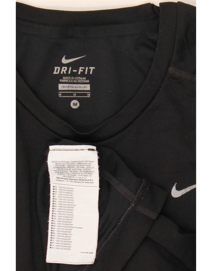 Męska koszulka Nike Dri Fit Top, średni czarny poliester