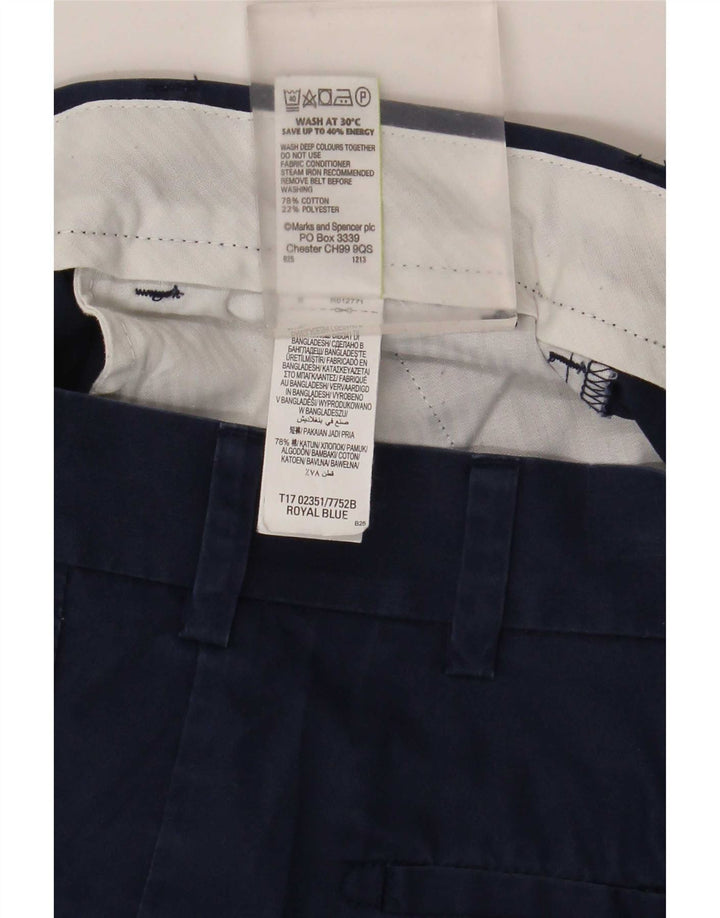 Męskie spodenki Chino Marks & Spencer W34, duże, niebieskie, bawełniane